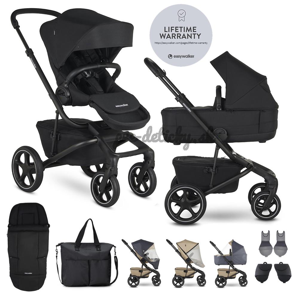 EASYWALKER Kočík kombinovaný Jimmey Pepper Black XXL RWS