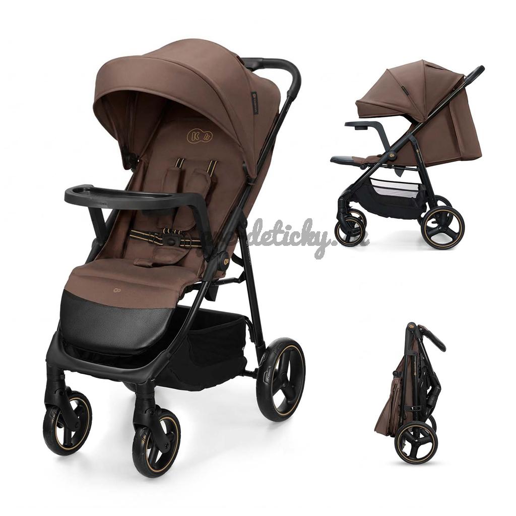 KINDERKRAFT Kočík športový Trig 3 Tray Velvet Mocca