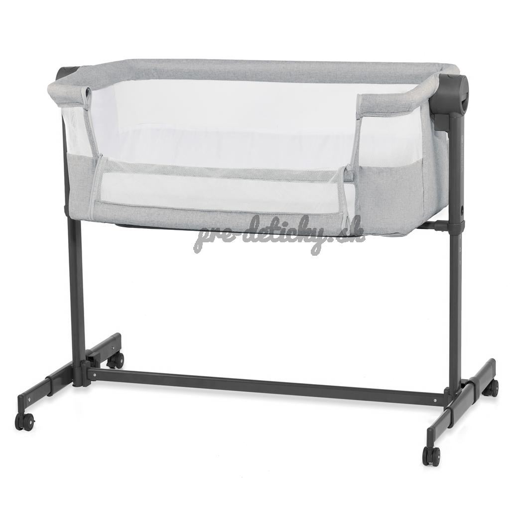 KINDERKRAFT Postieľka detská polohovateľná Nestee Up2 Light Grey