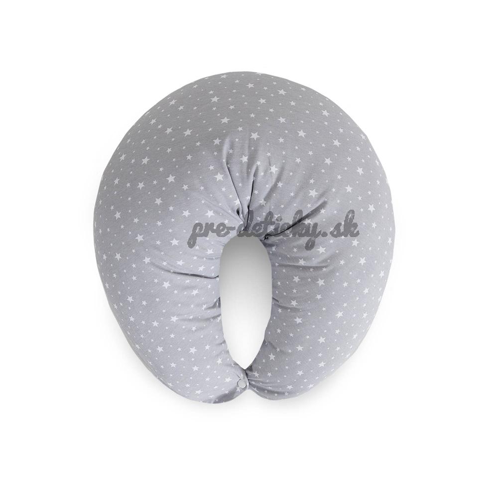 CEBA BABY Vankúš na dojčenie HUGGY (150x60x37) Basic Grey Stars