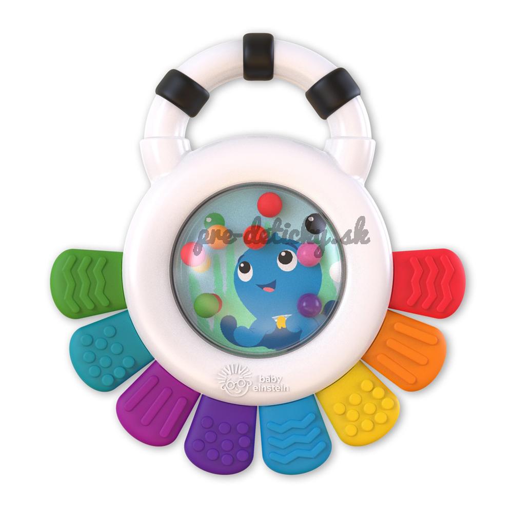 BABY EINSTEIN Hračka senzorická hrkálka a hryzačka bez BPA Outstanding Opus™ 3m+