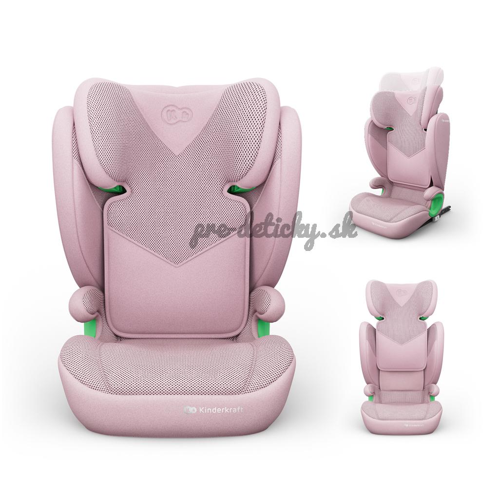 KINDERKRAFT Autosedačka Junior Fix 2 Plus (100-150 cm) Pink