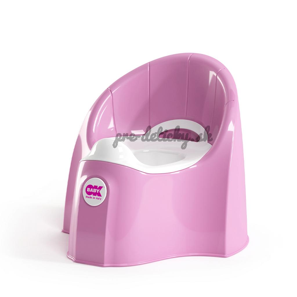 OK BABY Nočník ergonomický Pasha s vyberateľnou nádobou Pink
