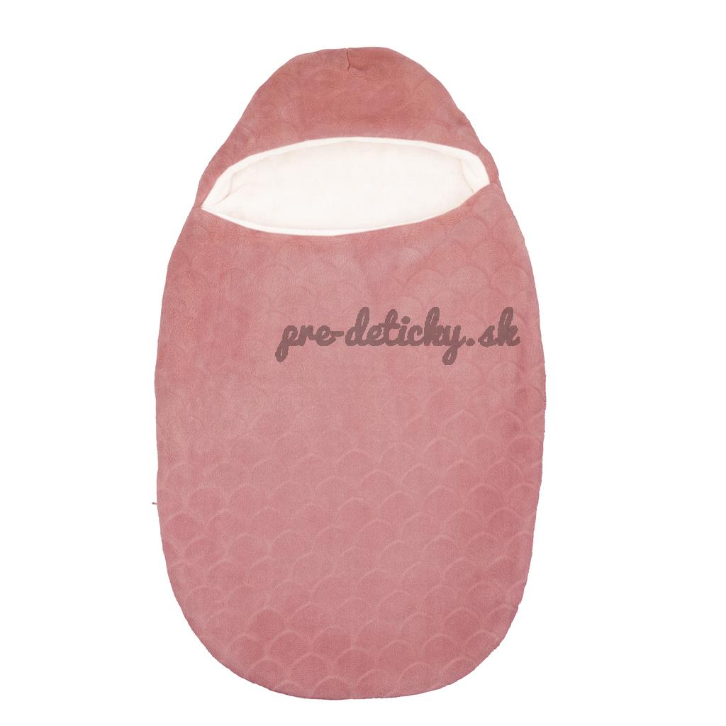 NATTOU Fusak detský do autosedačky Lapidou old pink 70 cm