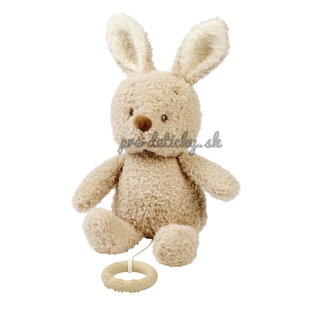 NATTOU Hračka plyšová hudobná Teddy zajačik 24 cm, 0m+