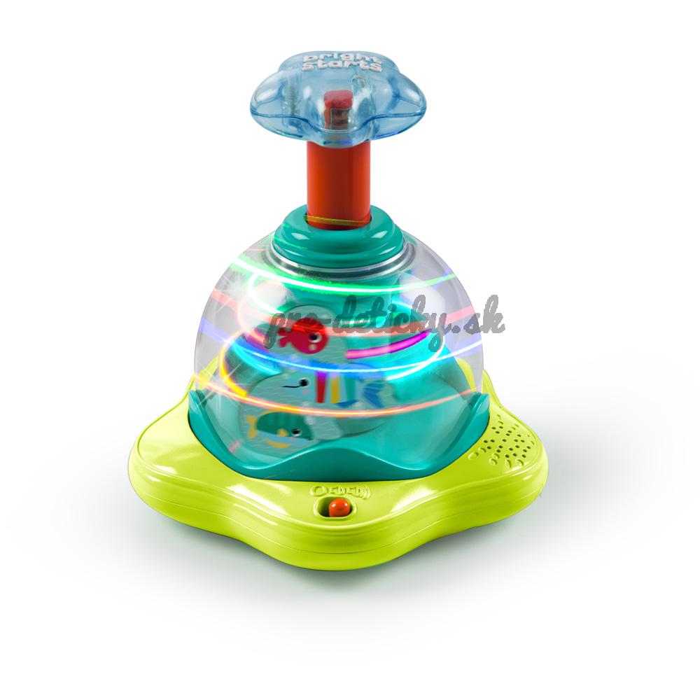 BRIGHT STARTS Hračka hudobná svietiaca Press&Glow Spinner 6m+