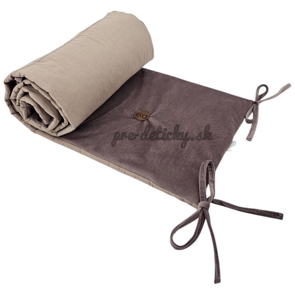 EKO Mantinel do postieľky bavlnený Velvet Dark Pink 180cm