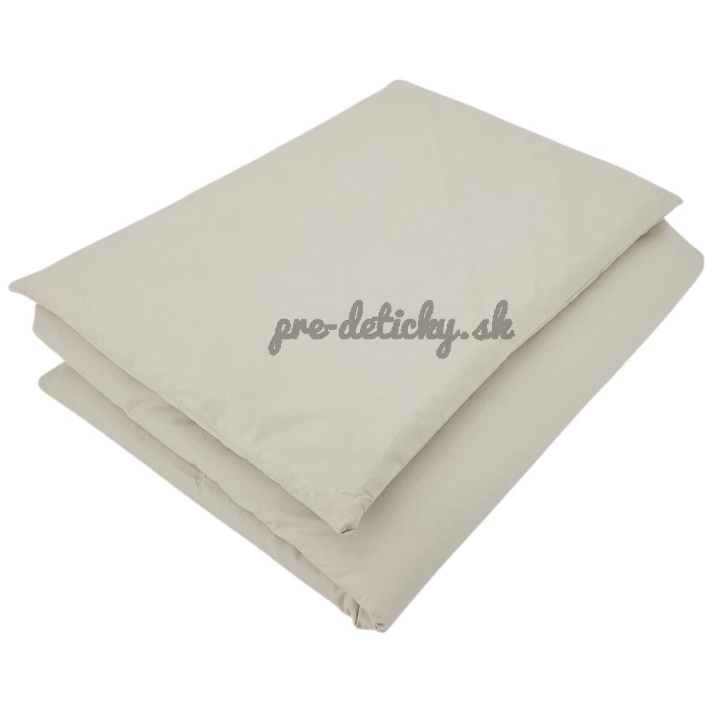 EKO Obliečky do detskej postieľky 2dielne bavlnené Light Beige 40x60cm, 90x120cm