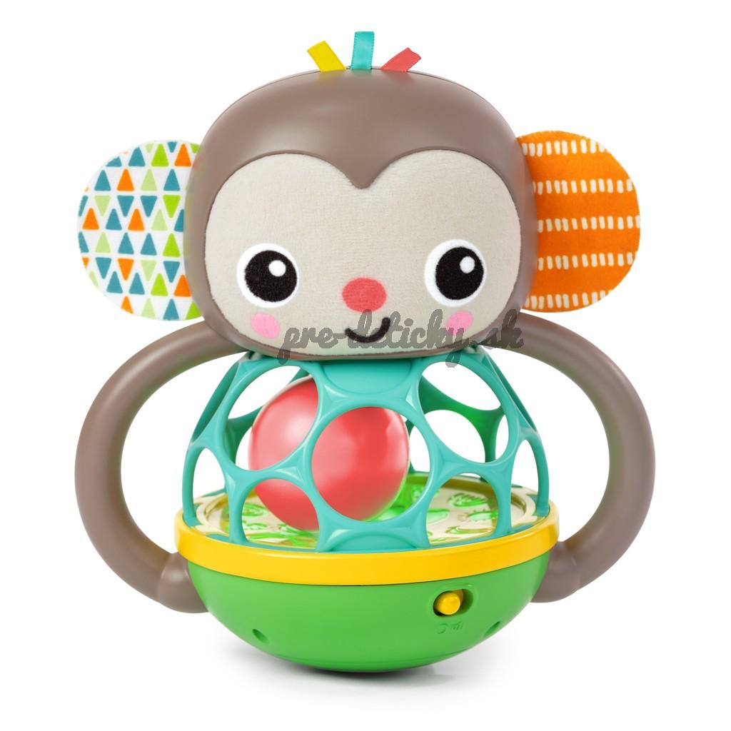 OBALL Hračka multisenzorická Grab & Giggle Monkey™ 6m+