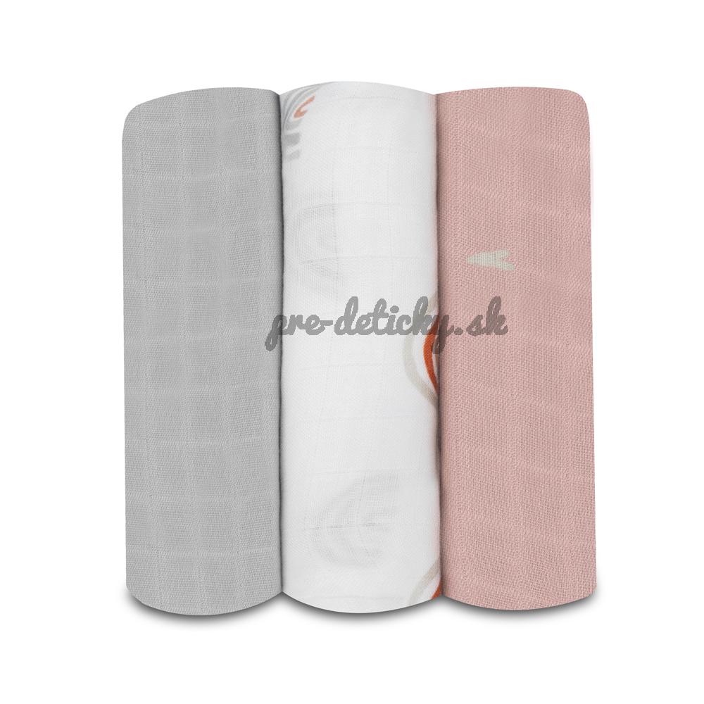 LIONELO Bambusové plienky Bamboo Set Rainbow, 3 ks