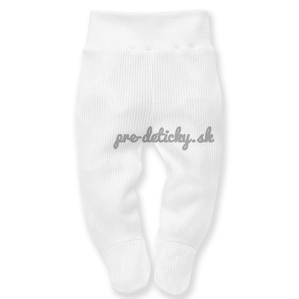 PINOKIO Polodupačky vrúbkované Lovely Day uni biela veľ. 68