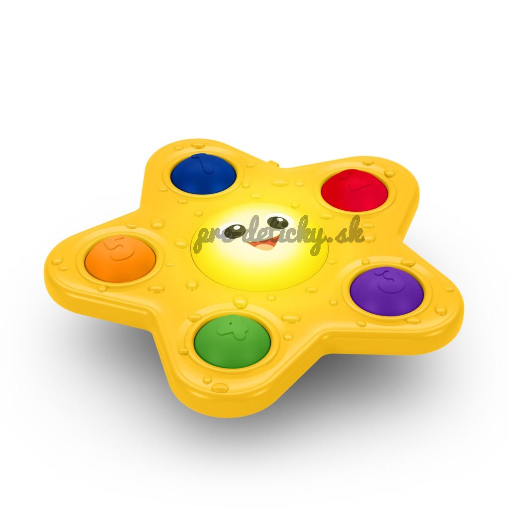 BABY EINSTEIN Hračka aktívna s prísavkou Pop & Glow Starfish™ 6m+