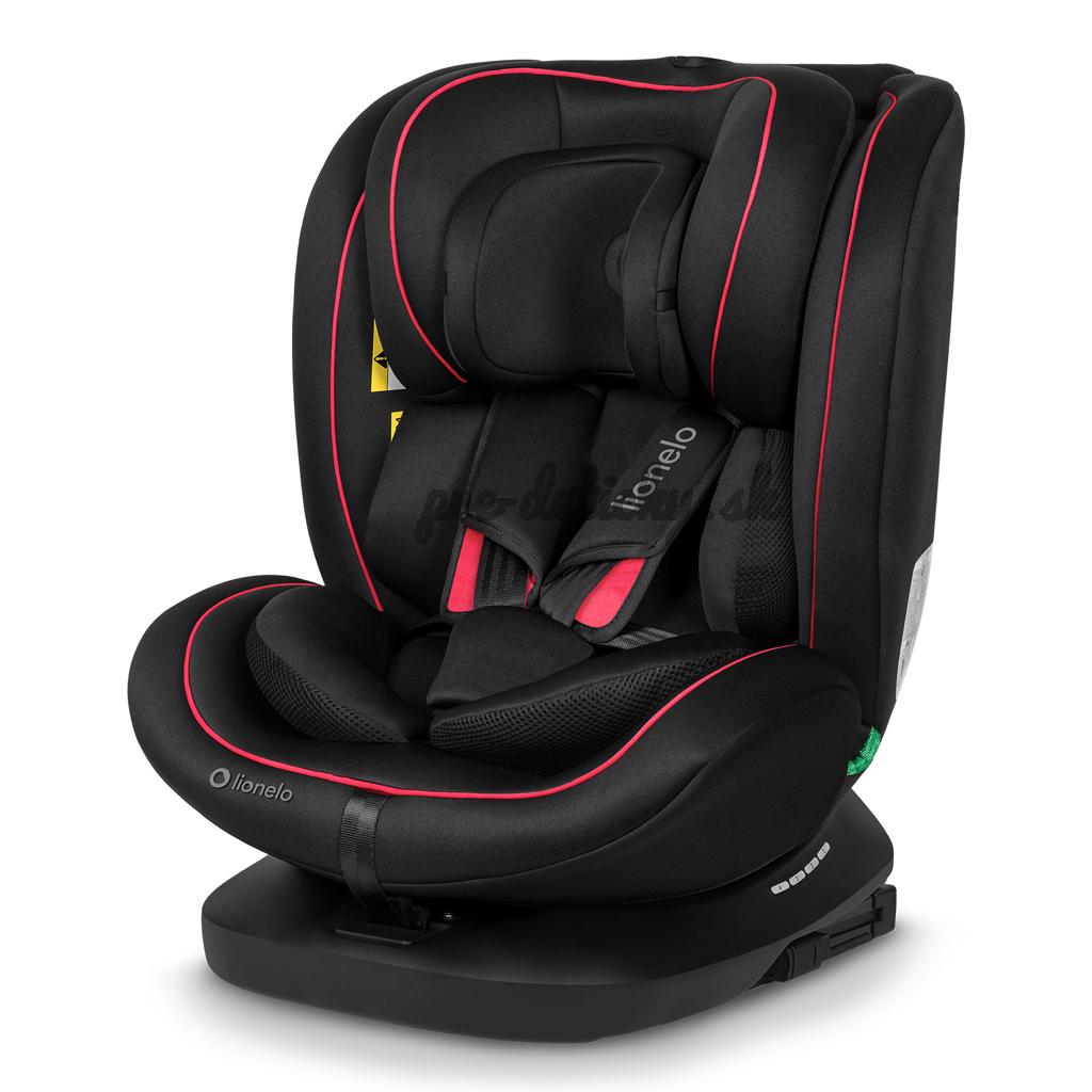 LIONELO Autosedačka Bastiaan i-Size (40-150 cm) Black Red