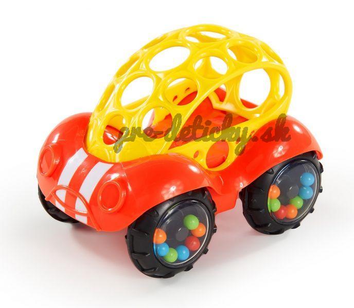 OBALL Hračka autíčko Rattle&Roll™, červené 3m+