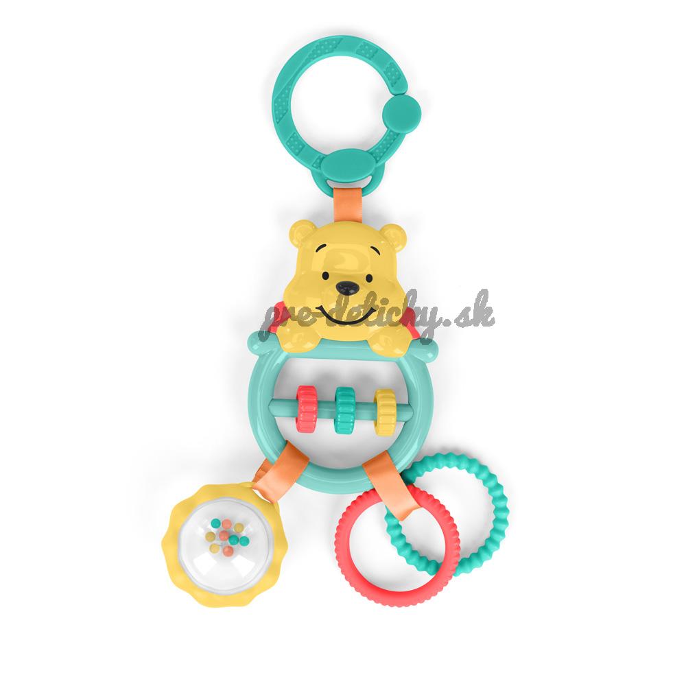 BRIGHT STARTS Hračka na C krúžku aktívna Winnie the Pooh Busy Bear™ 0m+