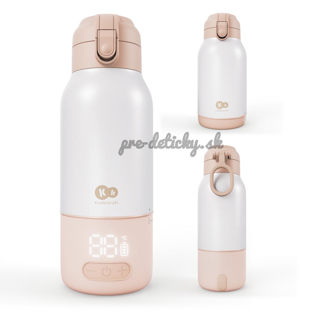 KINDERKRAFT Cestovný ohrievač mlieka a termoska 2v1 Gaja Beige
