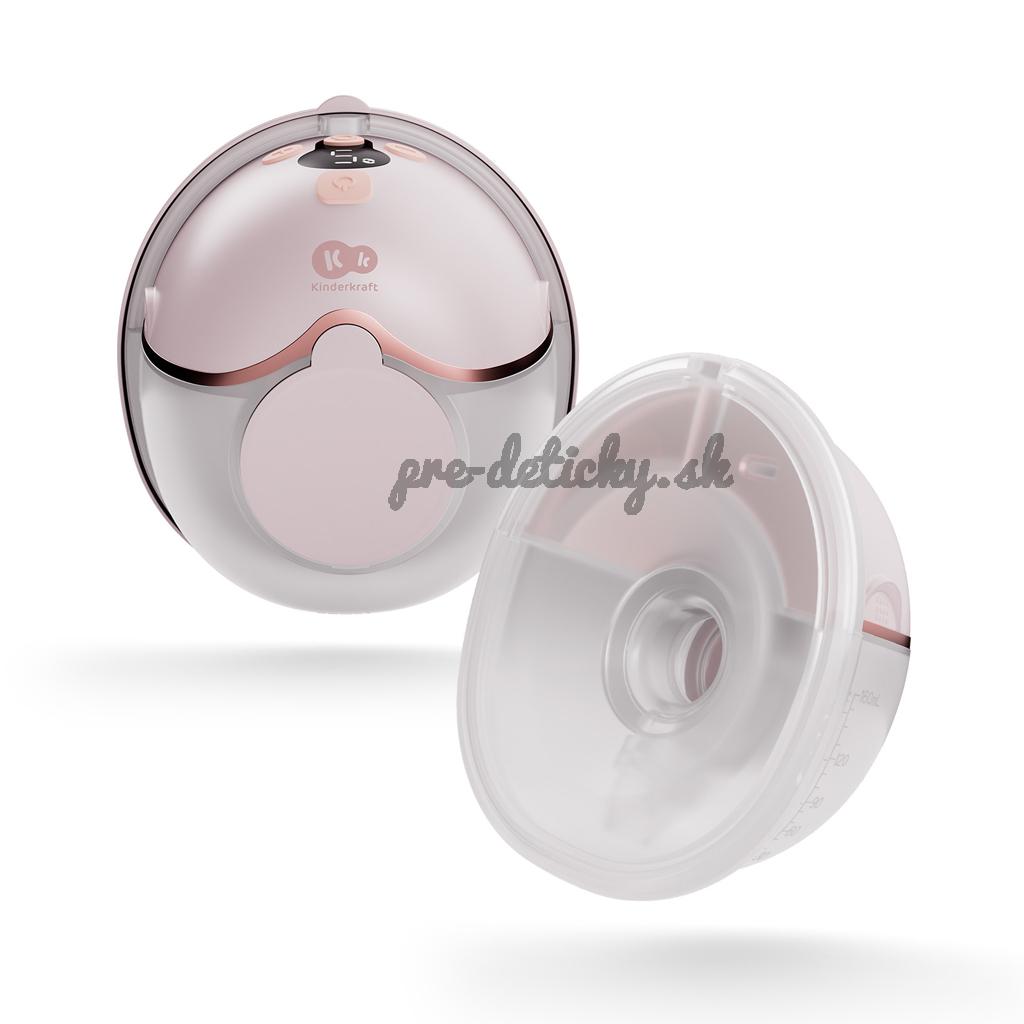 KINDERKRAFT Odsávačka materského mlieka Single Hands-free Mamaflow Pink