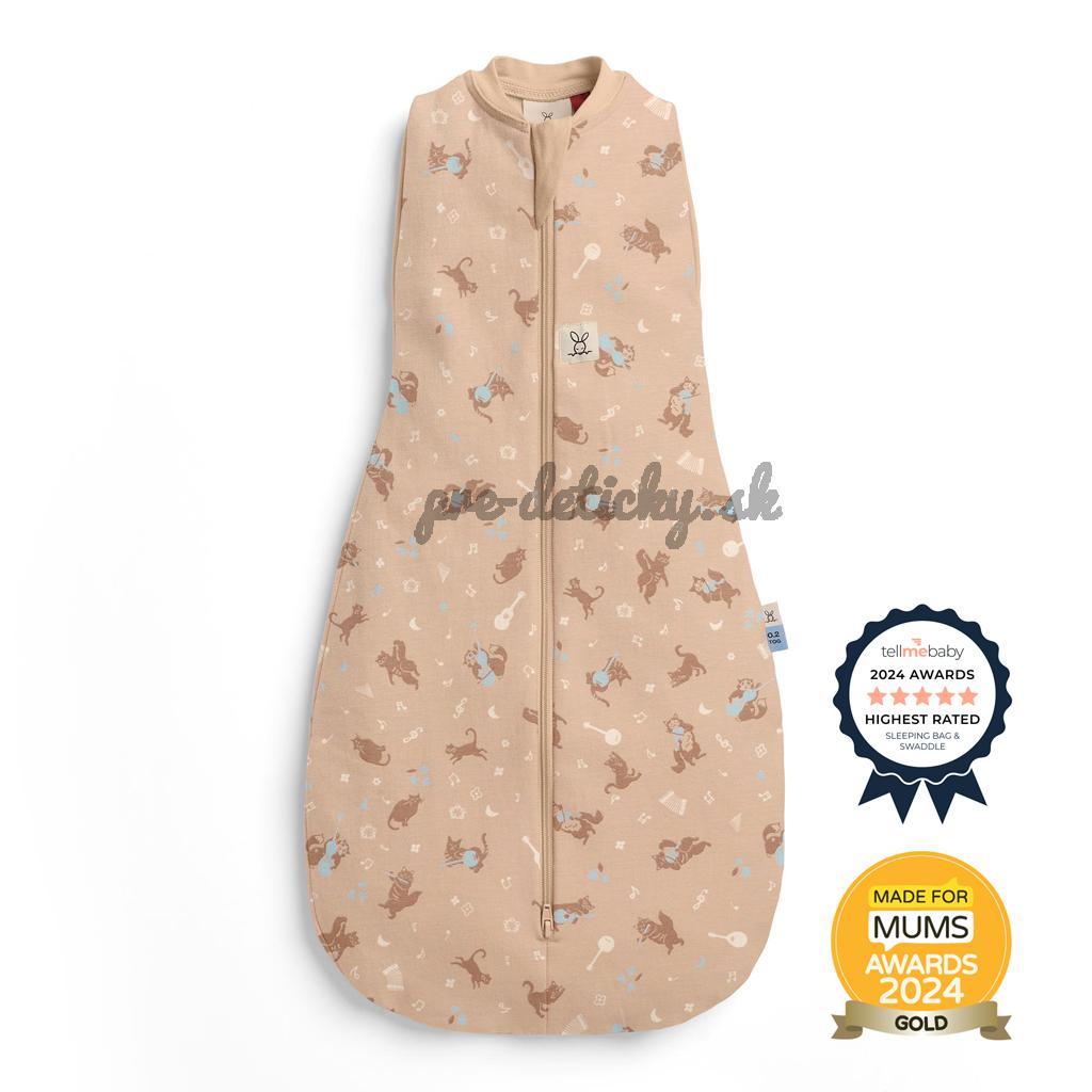 ERGOPOUCH Zavinovačka a pytel na spanie 2v1 Cocoon Melody 0-3m, 3-6kg, 0,2tog