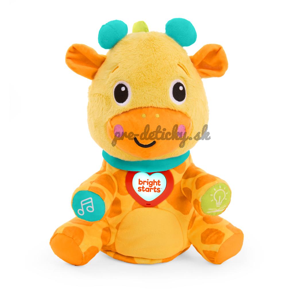 BRIGHT STARTS Hračka interaktívna vzdelávacia Chat & Cuddle Giraffe™, 6m+