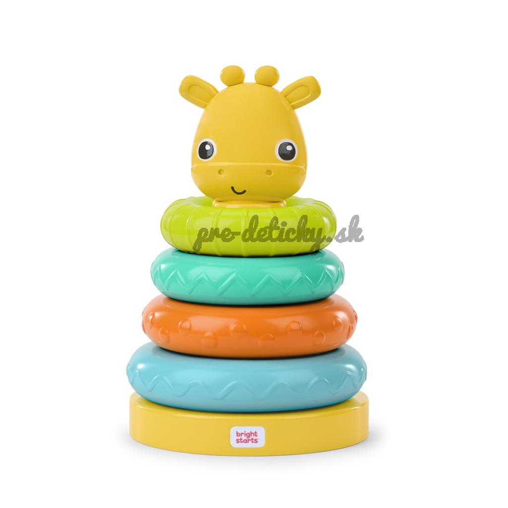 BRIGHT STARTS Hračka stohovacia veža žirafa Giraffe Tower™ 6m+