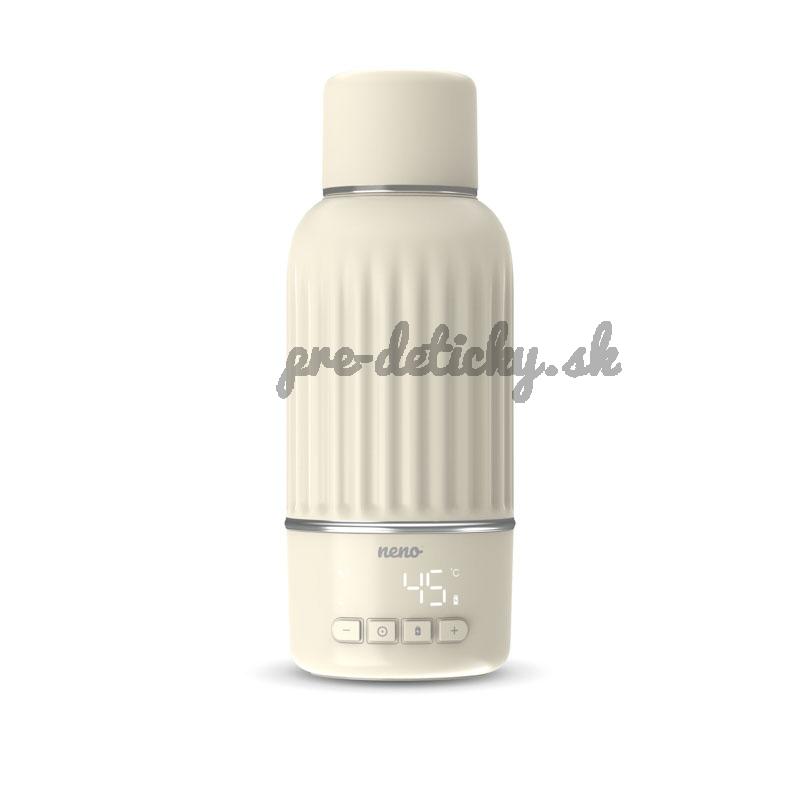 NENO Ohrievač mlieka, vody a nápojov Nevio bezdrôtový s funkciou preplachu, 500 ml, 35–55 °C, USB-C