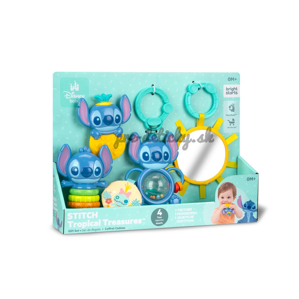 BRIGHT STARTS Sada darčeková multisenzorická Stitch Tropical Treasures™, 3m+
