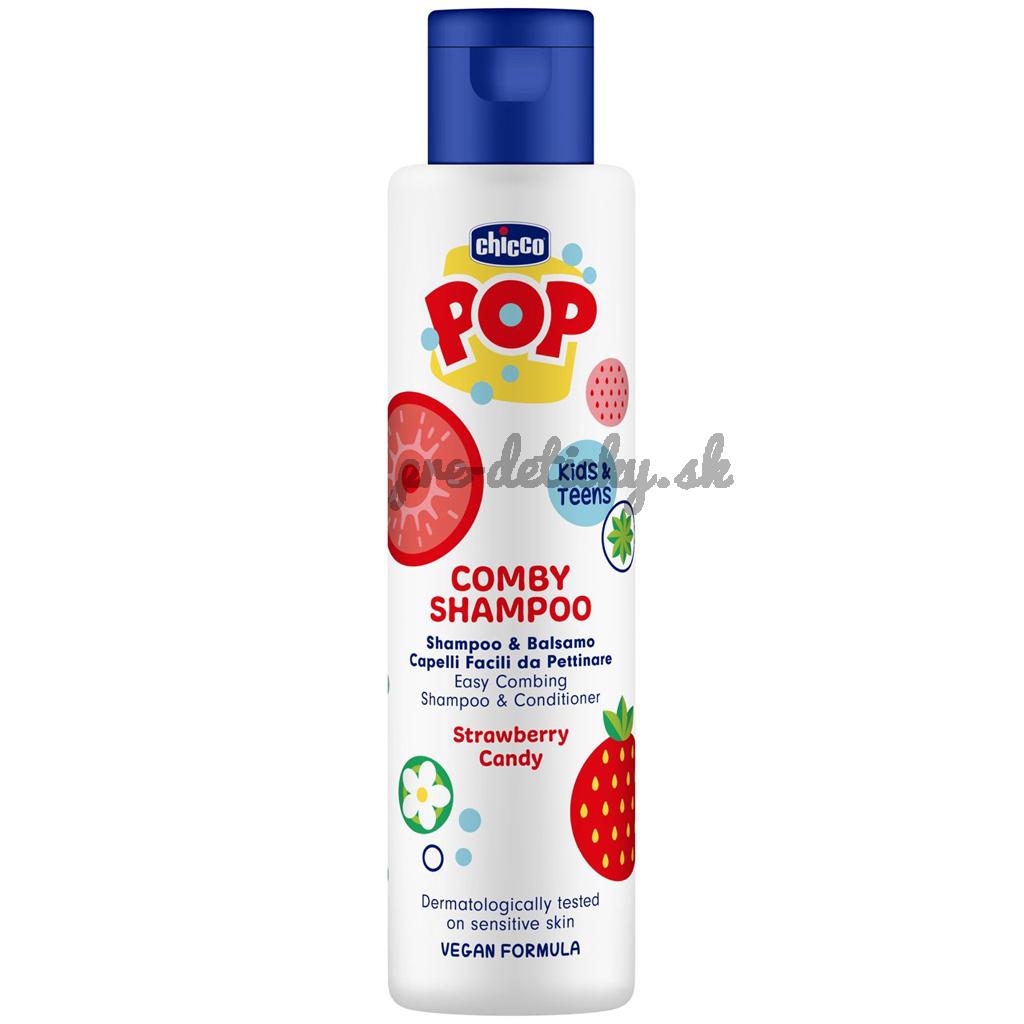 CHICCO Šampón a kondicionér Comby Strawberry POP pre deti a teenagerov 250ml