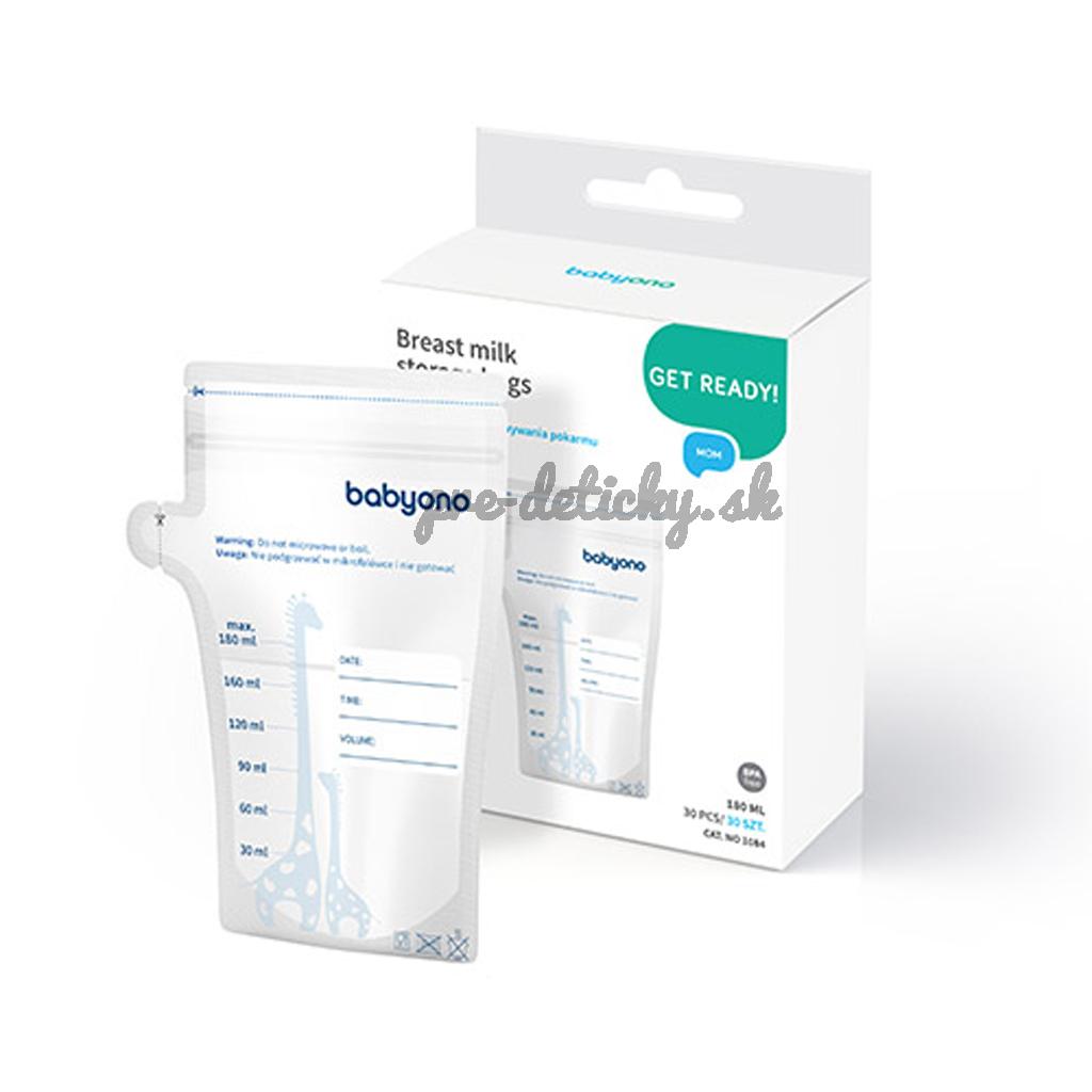 BABYONO Sáčky na materské mlieko 180ml, 30ks
