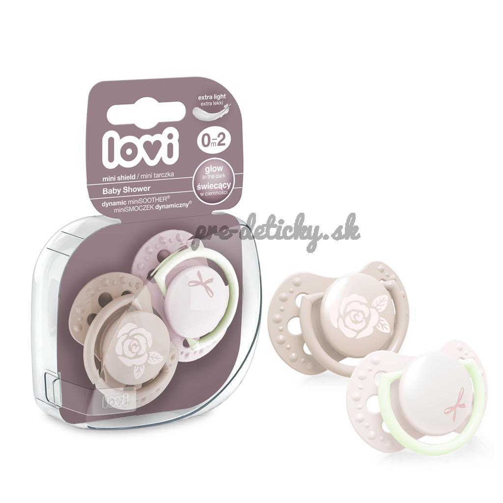 LOVI Cumlík mini Baby shower 0-2m 2ks holka