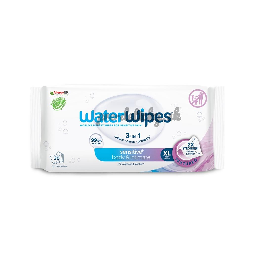 WATERWIPES Obrúsky vlhčené Body&Intimate 30 ks