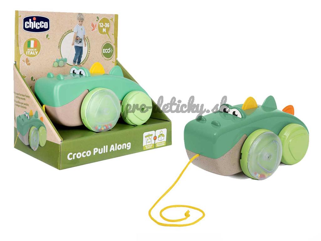 CHICCO Hračka na ťahanie Krokodíl Eco+ 12m+