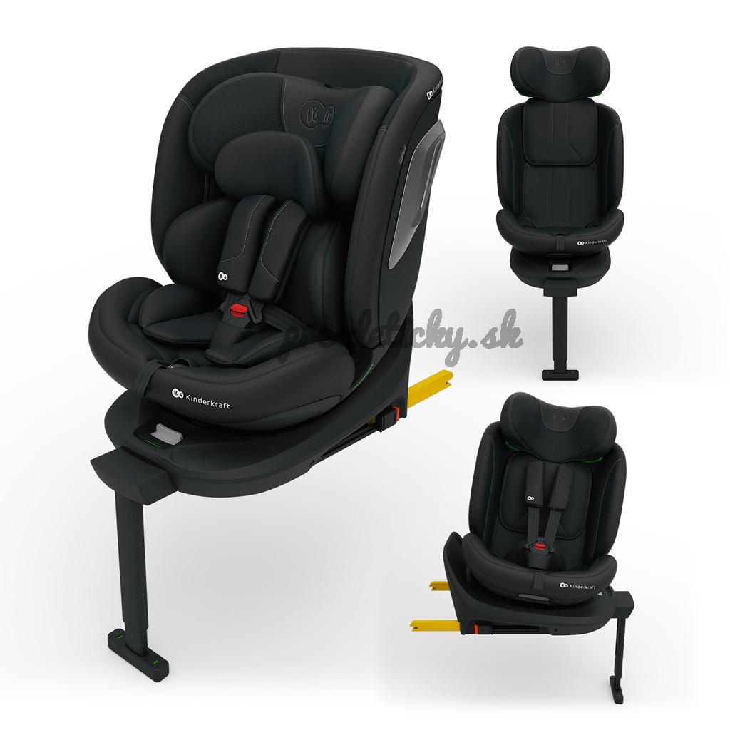 KINDERKRAFT Autosedačka i-360 2 Plus (40-150 cm) Black