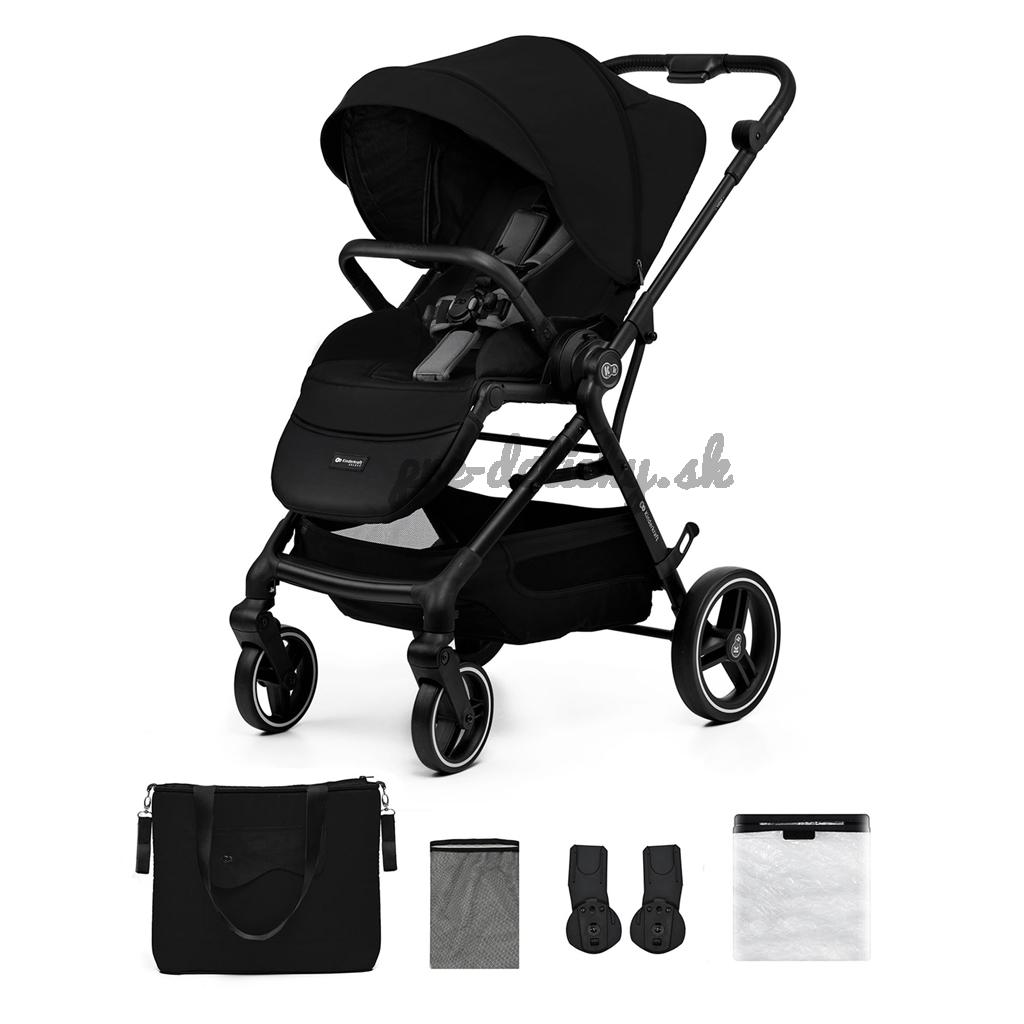 KINDERKRAFT SELECT Kočík športový Yoxi Pure Black